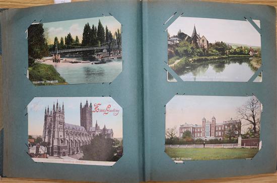Two postcard albums